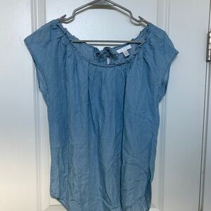LC Lauren Conrad Light Blue Blouse